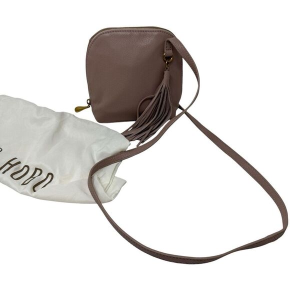 HOBO Nash Crossbody Purse Small Bag Pink Leather Zip Around Tassel Womens - Picture 2 of 16